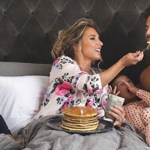 Victoria’s Secret floral striped pajama pants